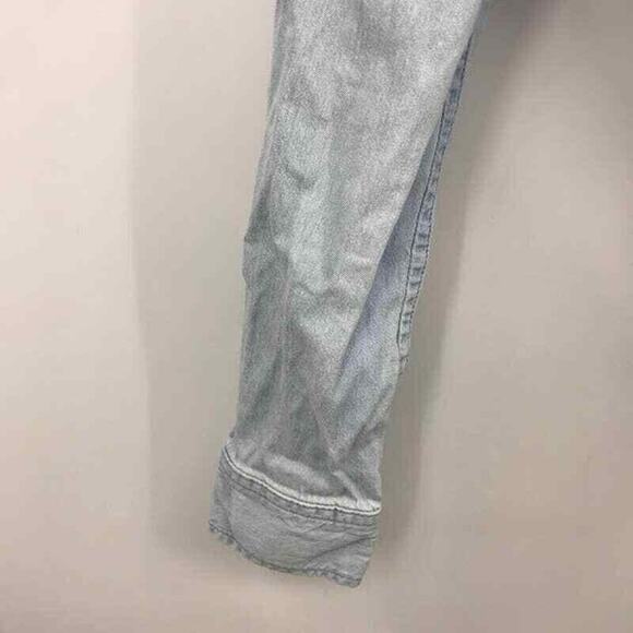 Habitual Rowan Button Down Top S Collared Long Sleeve Cotton Lightwash Womens - Picture 4 of 7